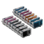 Set of 15 Compatible Canon PGI5 & CLI8 Ink Cartridges (Multi Color)