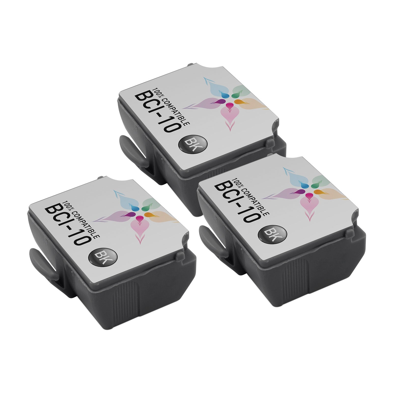 Compatible Canon BCI-10 Black Inkjet Cartridges Set of 3