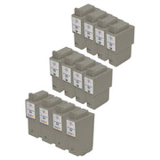 Compatible Canon BCI24 Set of 12 Ink Cartridges (8 Black, 4 Color)