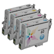 Set of 4 Remanufactured Epson T060 Ink Cartridge (Multi Color)