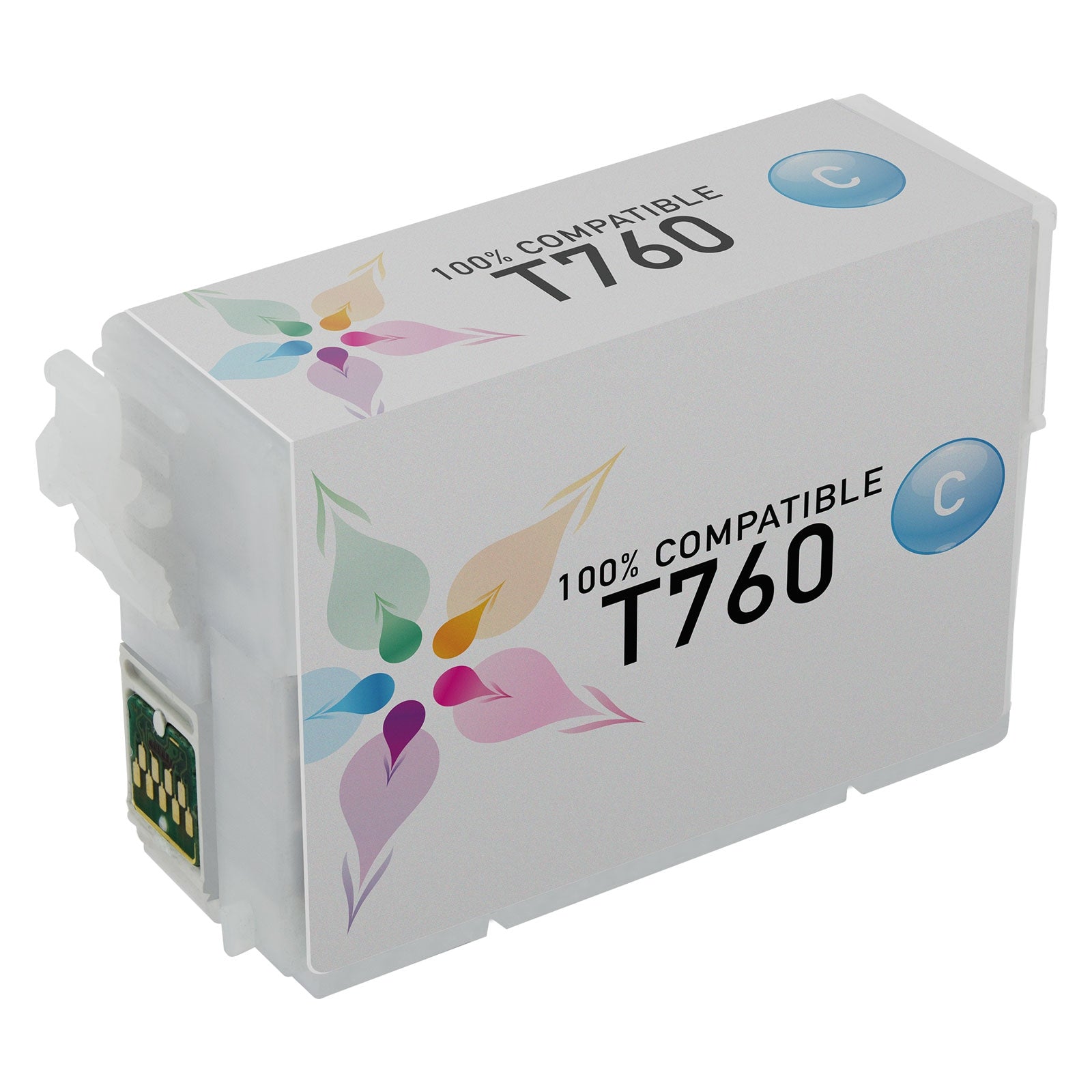 Remanufactured Epson T760220 Cyan Ink Cartridge