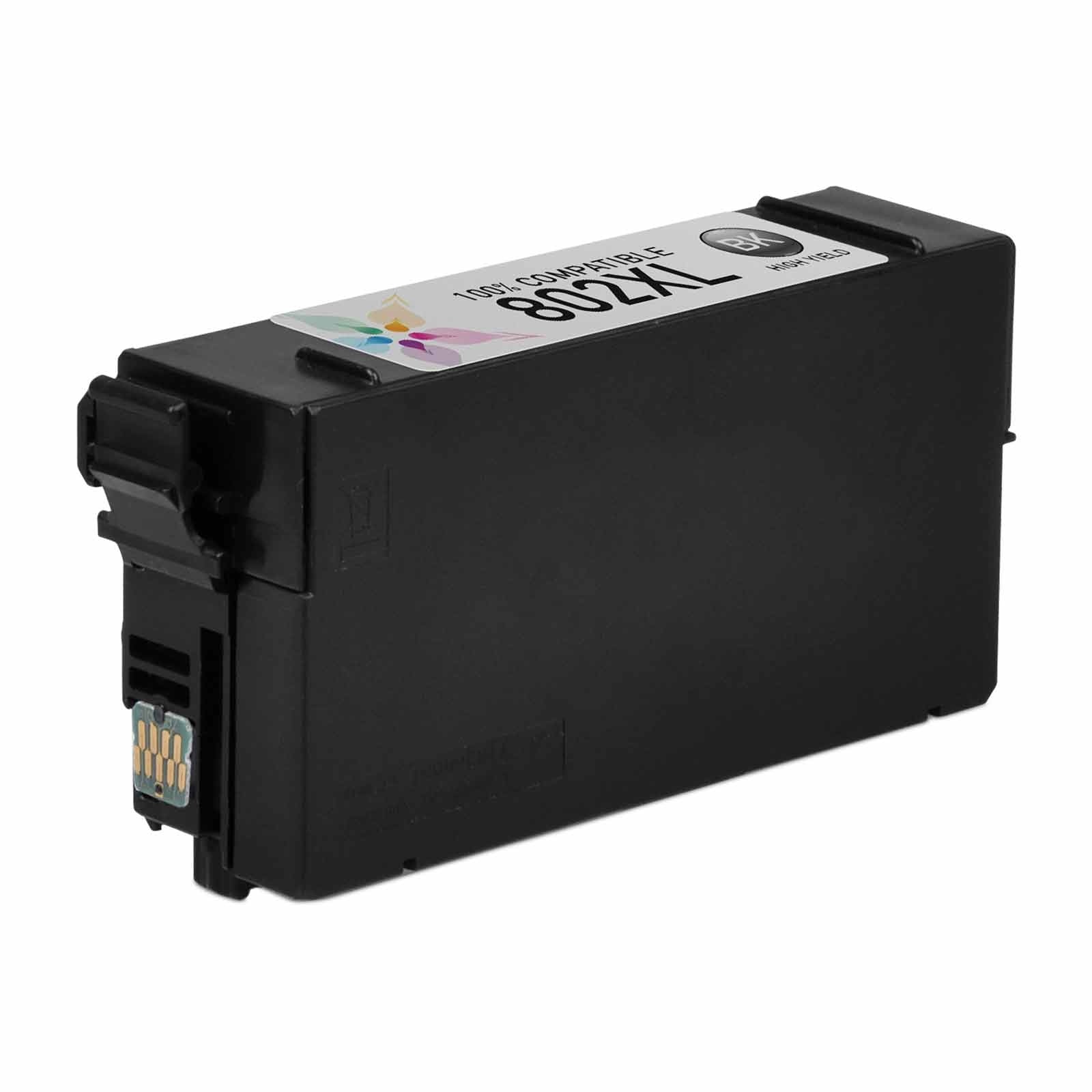 Remanufactured Epson T802XL120 Black Ink Cartridge (2,600 Pages)