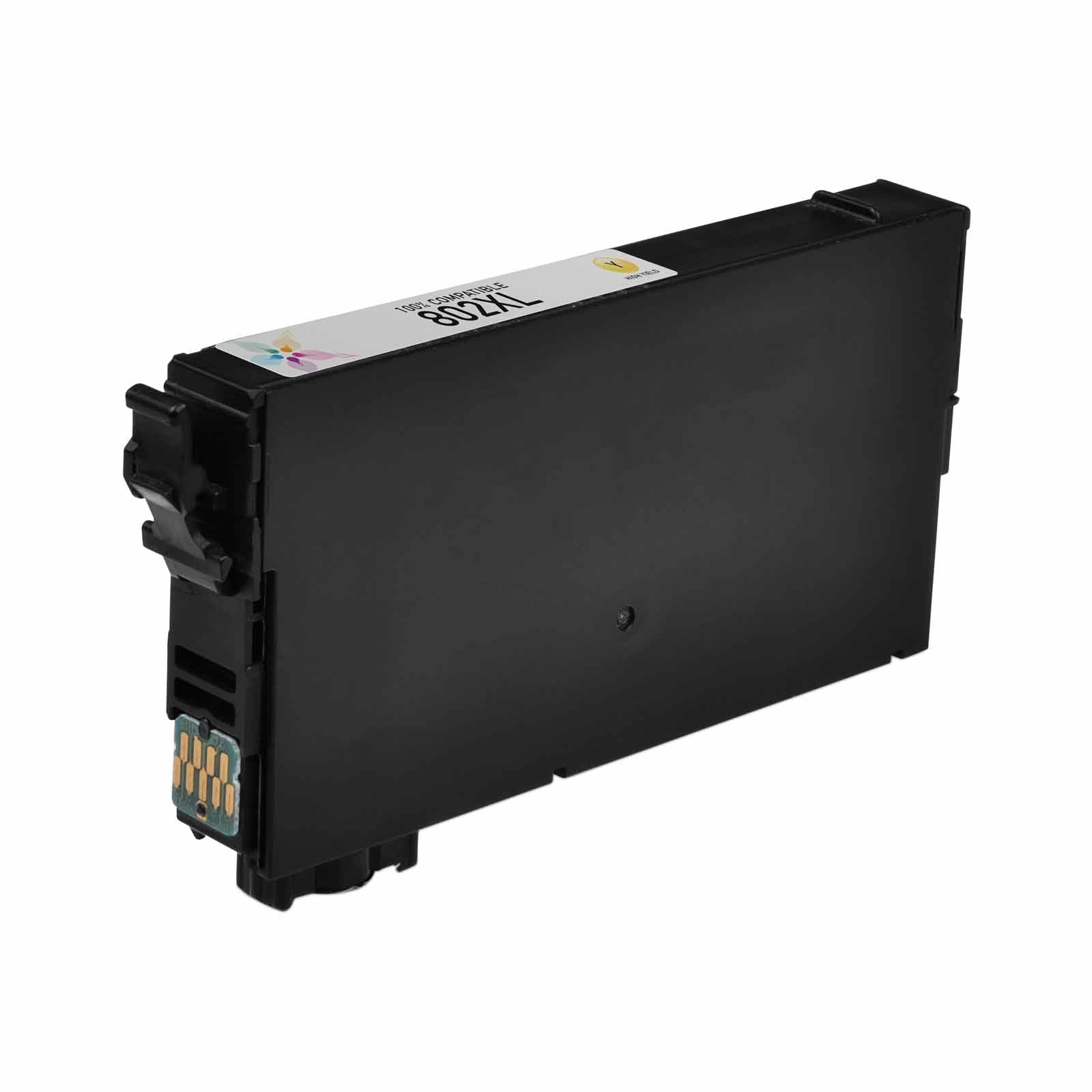 Remanufactured Epson T802XL420 Yellow Ink Cartridge (1,900 Pages)