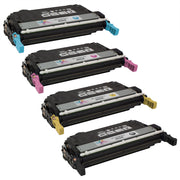 Set of 4 Remanufactured HP 642A Multi Toner Cartridges (15,000 Pages)