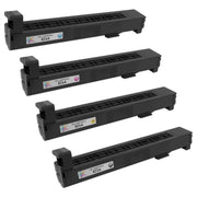 Set of 4 Remanufactured HP 824A Toner Cartridges (Black, Cyan, Magenta, Yellow) (37,500 Pages)