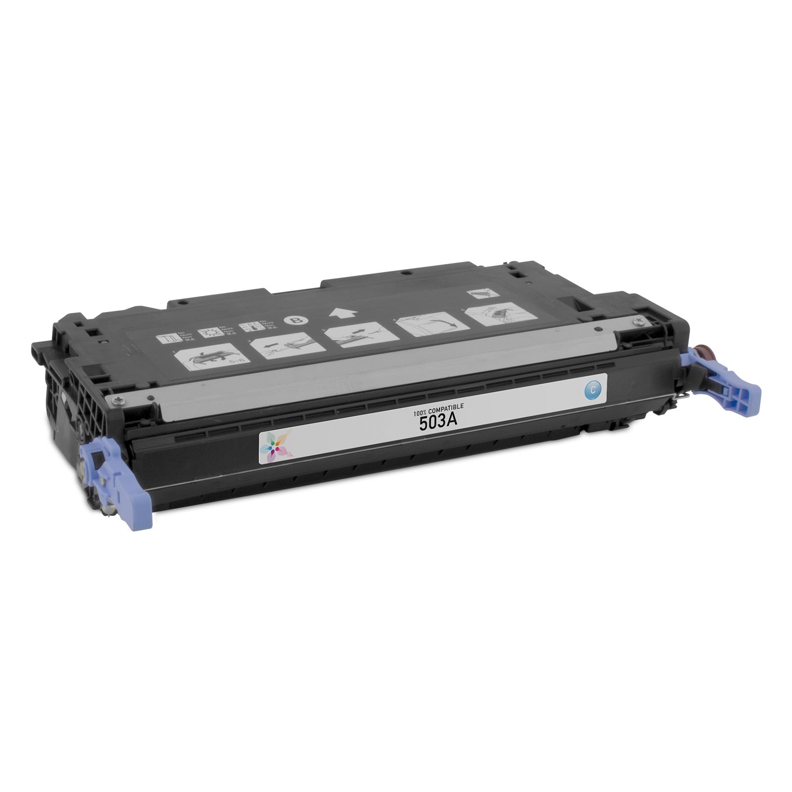 Remanufactured HP Q7581A Cyan Toner Cartridge