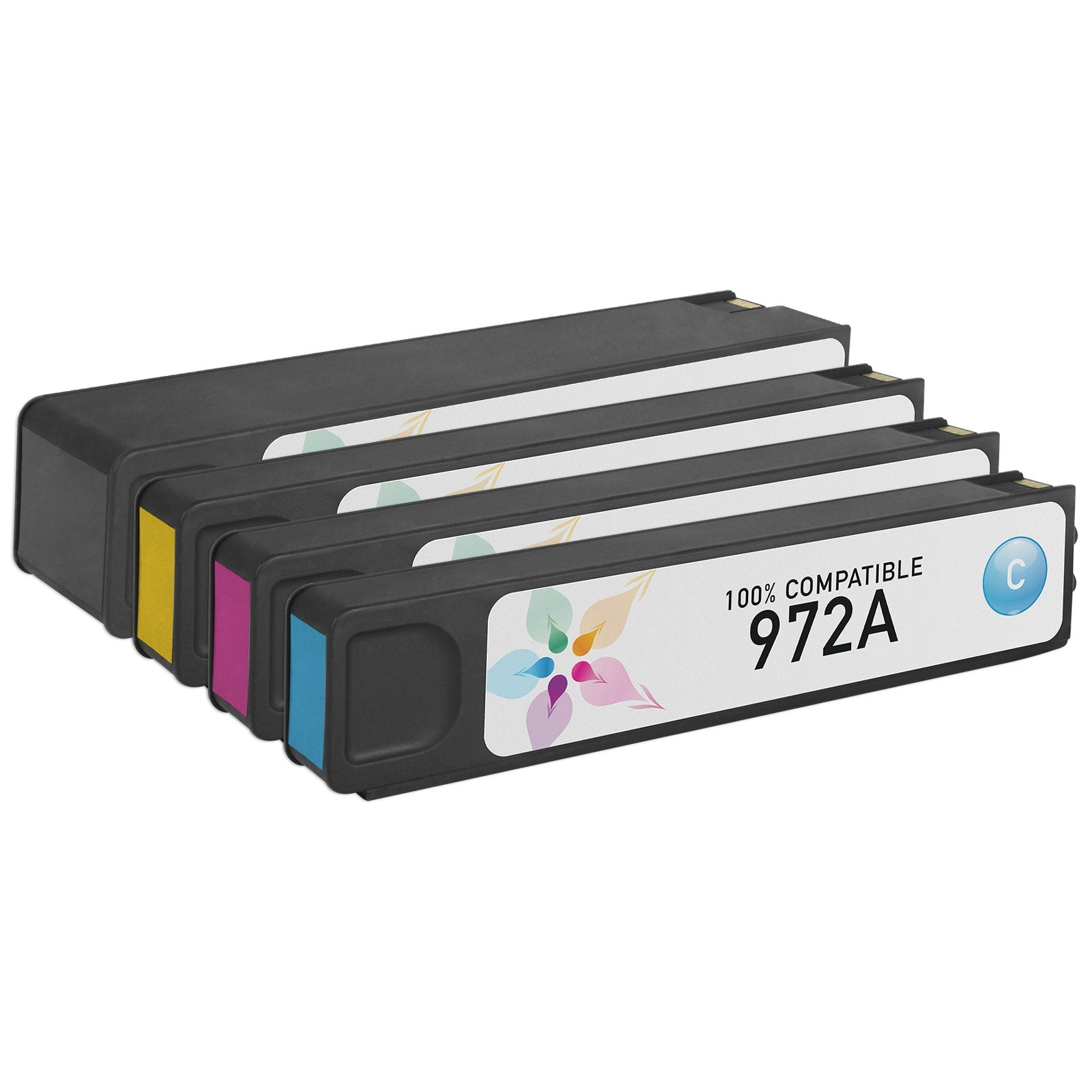 Set of 4 Compatible HP 972A Multi Ink Cartridges