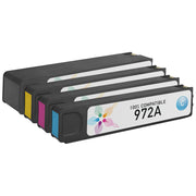 Set of 4 Compatible HP 972A Multi Ink Cartridges