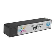 Remanufactured HP 981Y Extra High Yield Cyan Ink Cartridge (16,000 Pages)