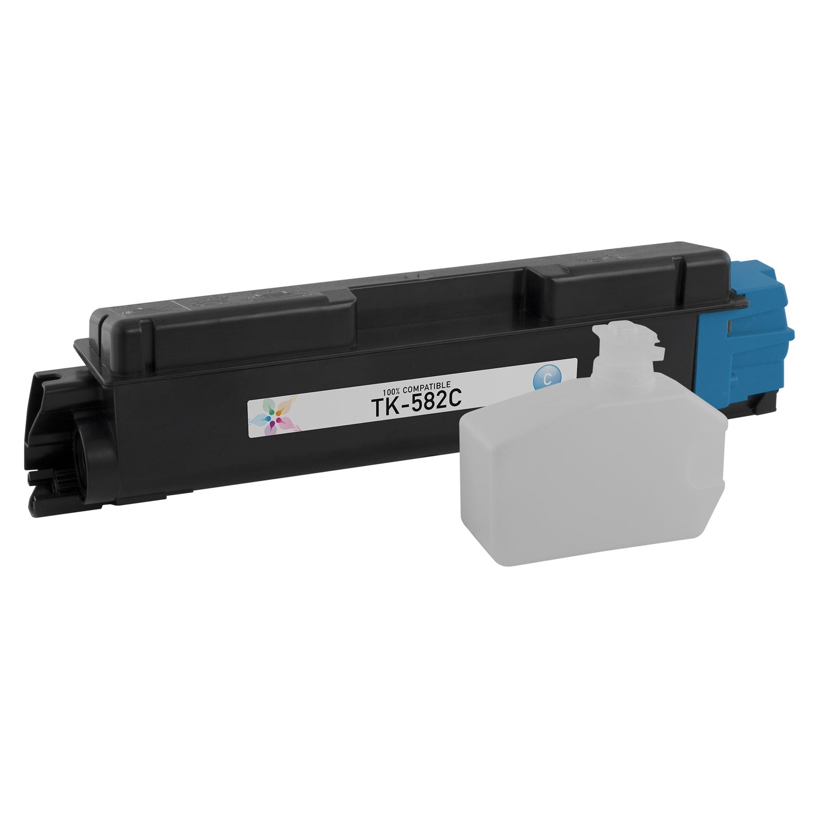 Compatible Kyocera-Mita TK-582C Cyan Laser Toner Cartridge (2,800 Pages)