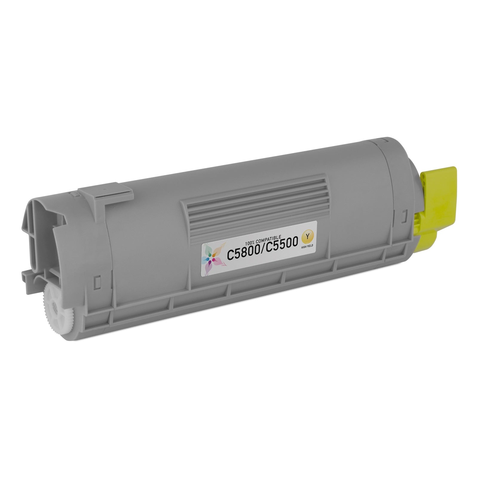 Compatible Okidata 43324401 Yellow High Yield Laser Toner Cartridge (5,000 Pages)