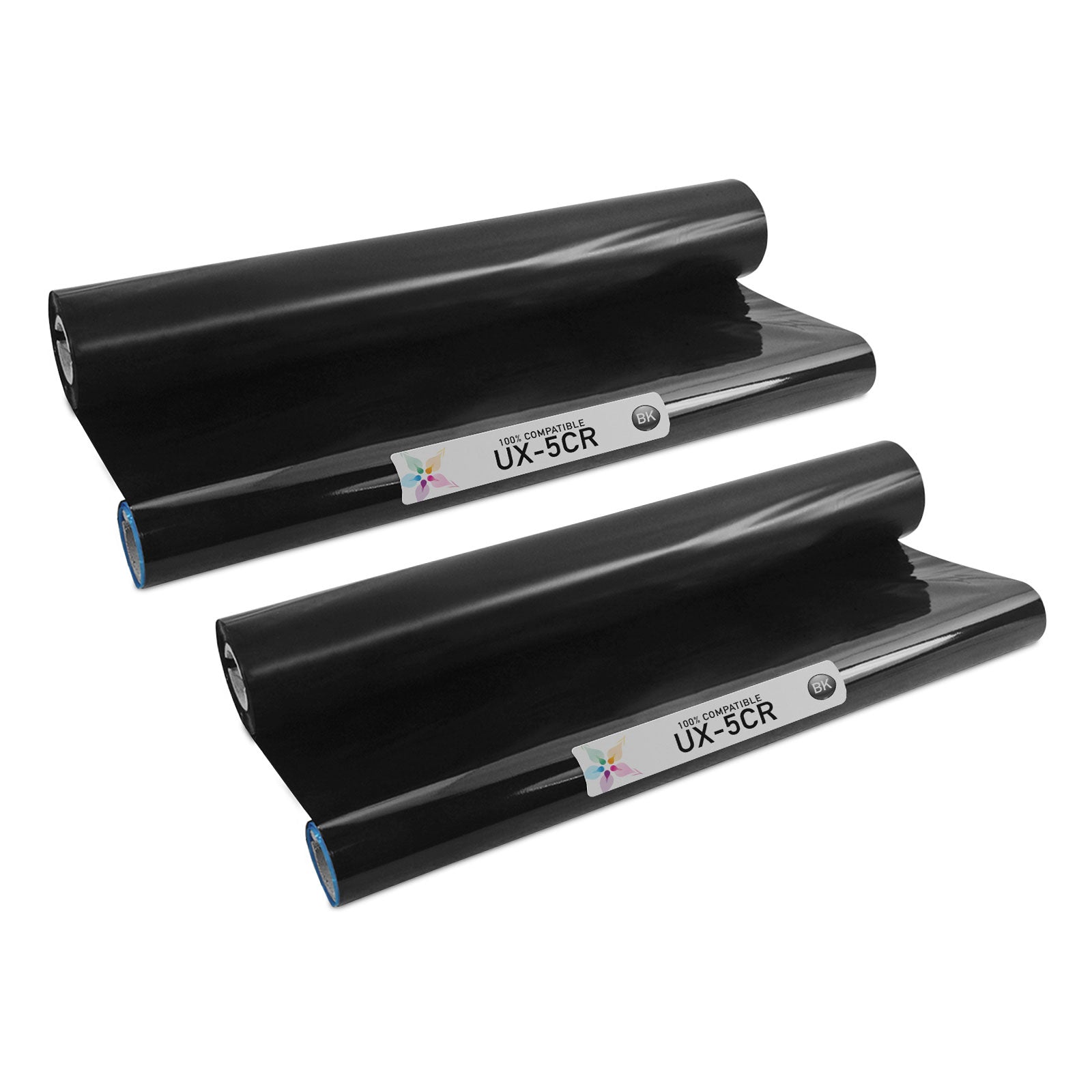 Compatible Sharp UX-5CR Black Fax Thermal Refill Rolls (2 Pack, 330 Pages)