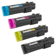 Compatible Set of 4 Dell Toners (Black, Cyan, Magenta, Yellow)