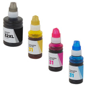 Set of 4 Compatible HP 32XL / 31 Multi Ink Bottles