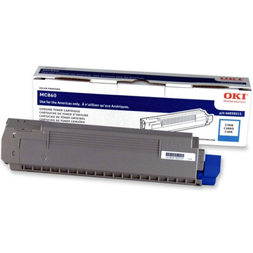OEM Okidata 44059215 Cyan Laser Toner Cartridge (10,000 Pages)