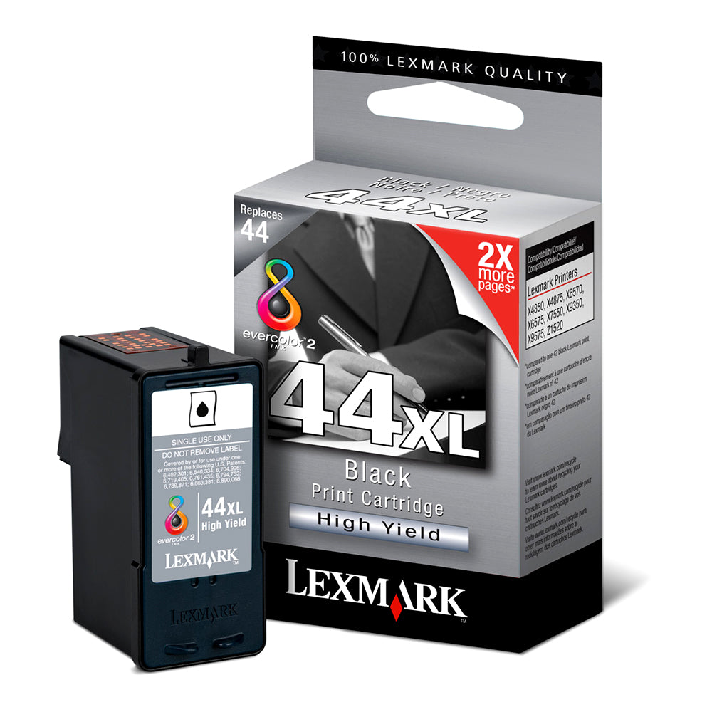 OEM Lexmark 18Y0144 (#44XL) Black Ink Cartridge (500 Pages)