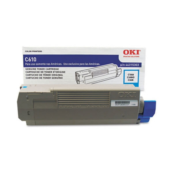 OEM Okidata 44315303 'Type C15' Cyan Laser Toner Cartridge (6,000 Pages)