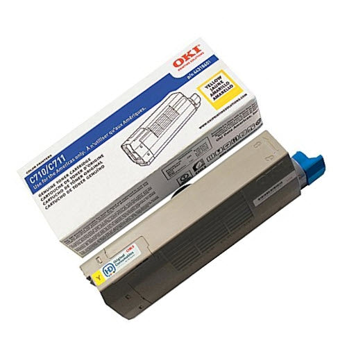 OEM Okidata 44318601 Yellow Laser Toner Cartridge (11,500 Pages)