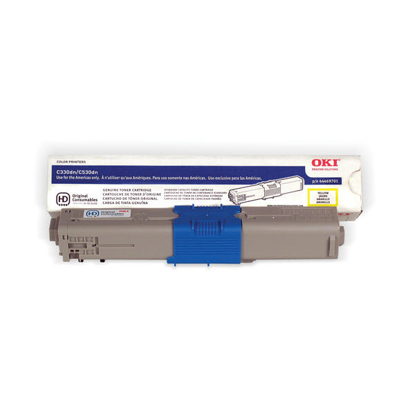 OEM Okidata 44469701 Yellow Toner Cartridge (3,000 Pages)