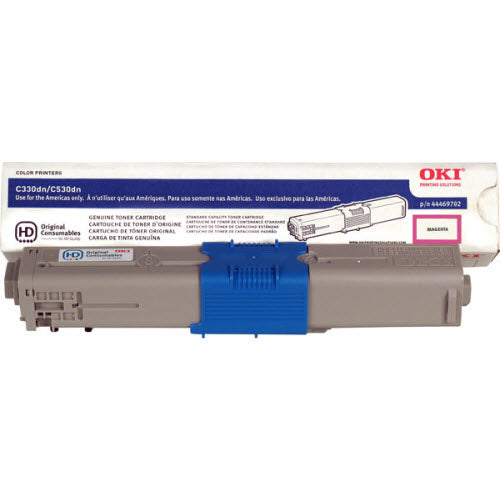 OEM Okidata 44469702 Magenta Toner Cartridge (3,000 Pages)