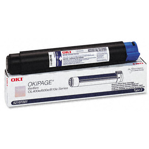 OEM Okidata 52107201 Black Laser Toner Cartridge (2,000 Pages)