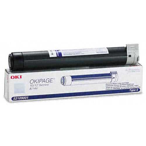 OEM Okidata 52109001 (Type 5) Black Laser Toner Cartridge (2,000 Pages)