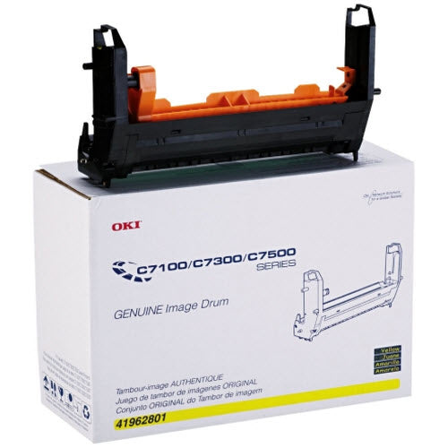 OEM Okidata 41962801 (Type C4) Yellow Laser Drum Unit (30,000 Pages)