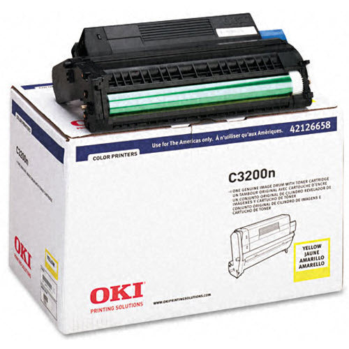 OEM Okidata 42126658 Yellow Drum Unit (Type C6) (15,000 Pages)