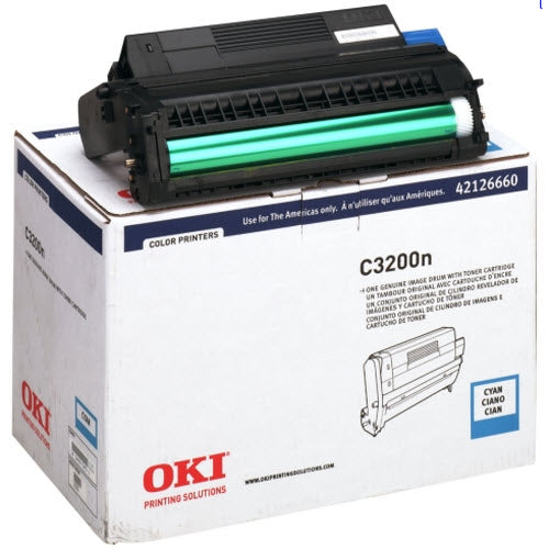 OEM Okidata 42126660 C Drum Unit (Type C6) Cyan Laser Drum (15,000 Pages)