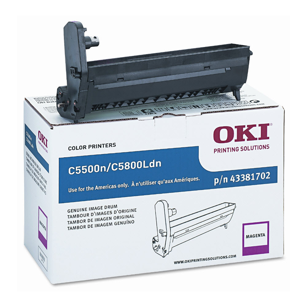 OEM Okidata 43381702 (Type C8) Magenta Laser Drum Unit (20,000 Pages)