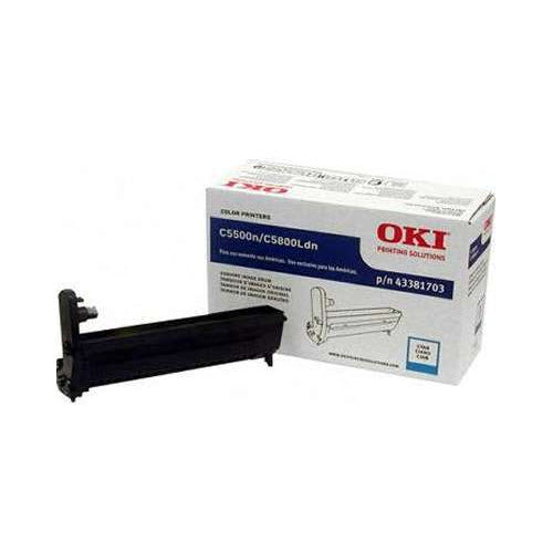 OEM Okidata 43381703 (Type C8) Cyan Laser Drum Unit (20,000 Pages)