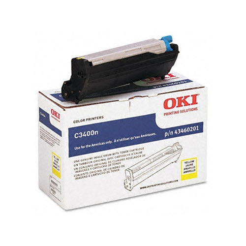 OEM Okidata 43460201 Yellow Laser Drum Unit (15,000 Pages)