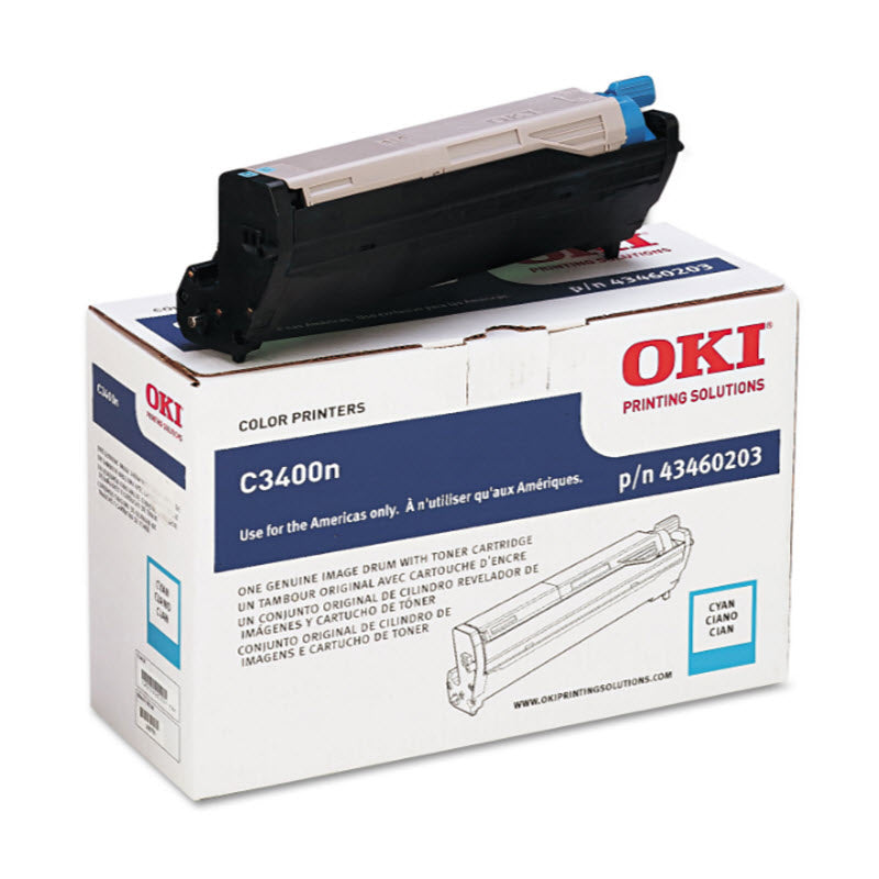 OEM Okidata 43460203 Cyan Laser Drum Unit (15,000 Pages)