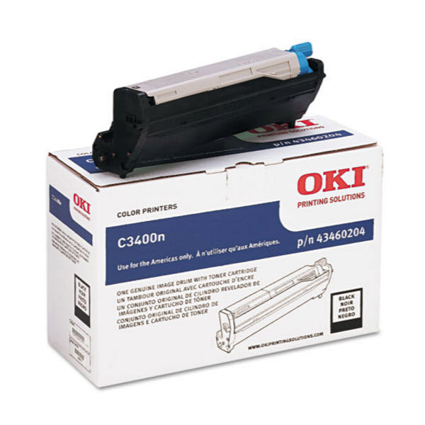 OEM Okidata 43460204 Black Laser Drum Unit (15,000 Pages)