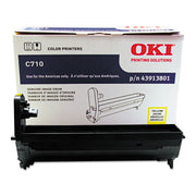OEM Okidata 43913801 Yellow Laser Drum Unit (30,000 Pages)