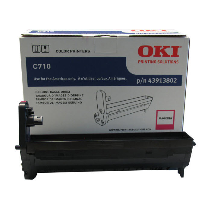 OEM Okidata 43913802 Magenta Laser Drum Unit (30,000 Pages)