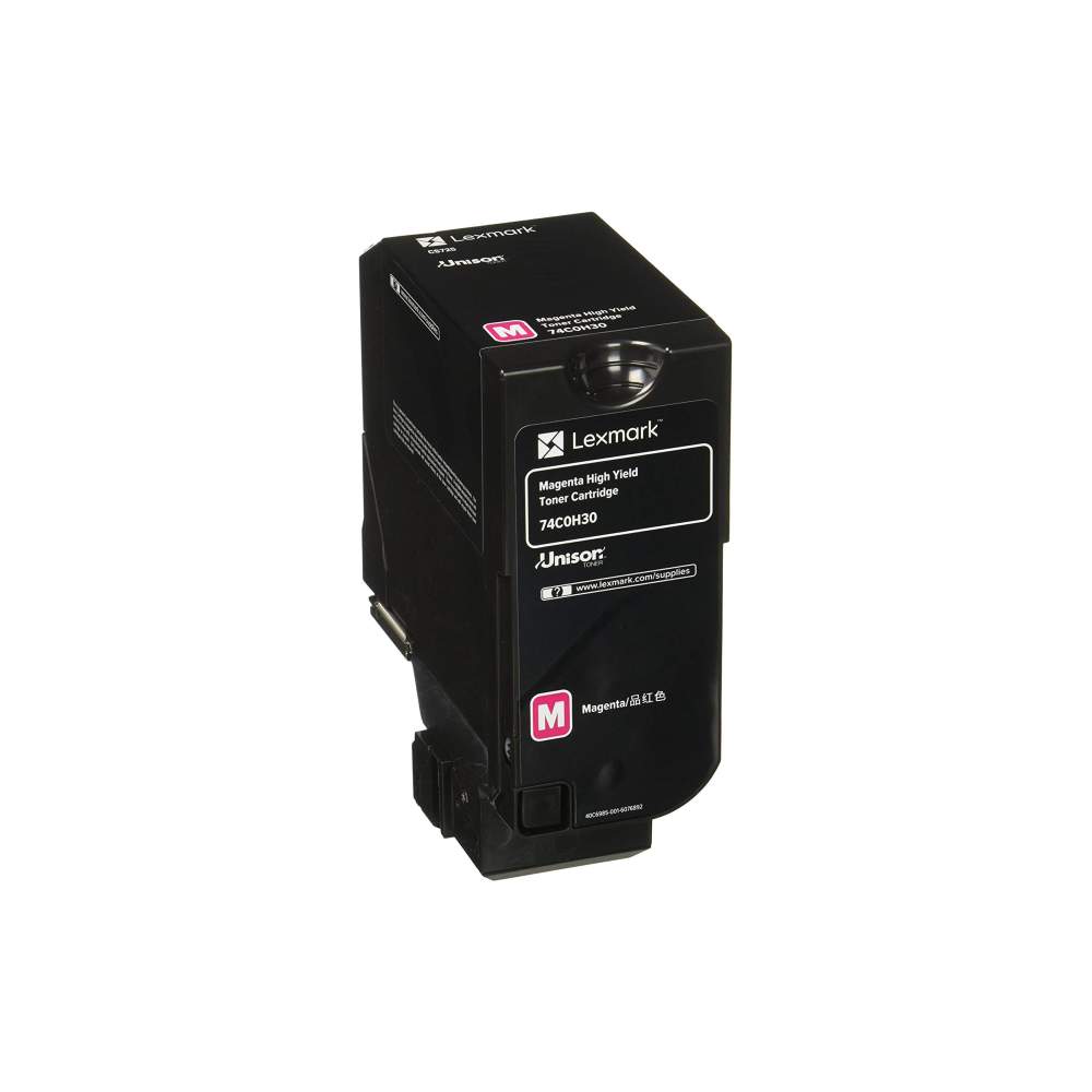 OEM Lexmark 74C0H30 Magenta Toner Cartridge (12,000 Pages)