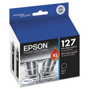 OEM Epson T127120D2 Set of Black Ink Cartridges (1,000 Pages)