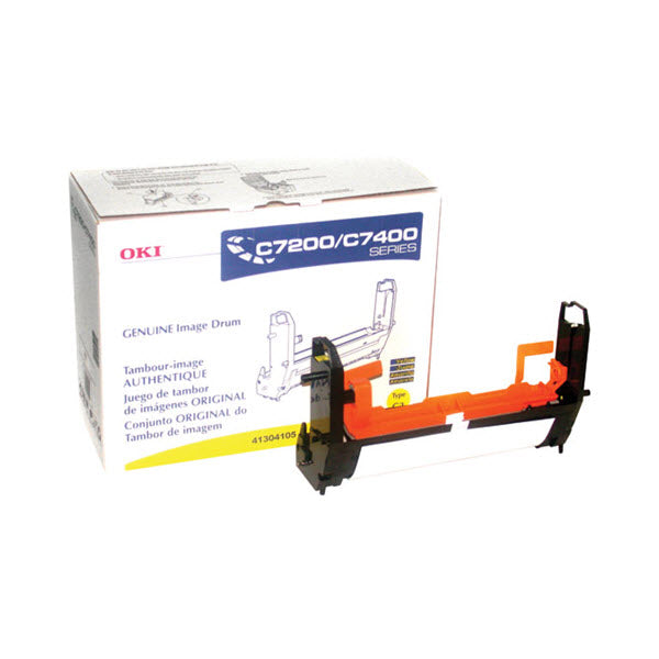 OEM Okidata 41304105 Yellow Laser Drum Unit (30,000 Pages)