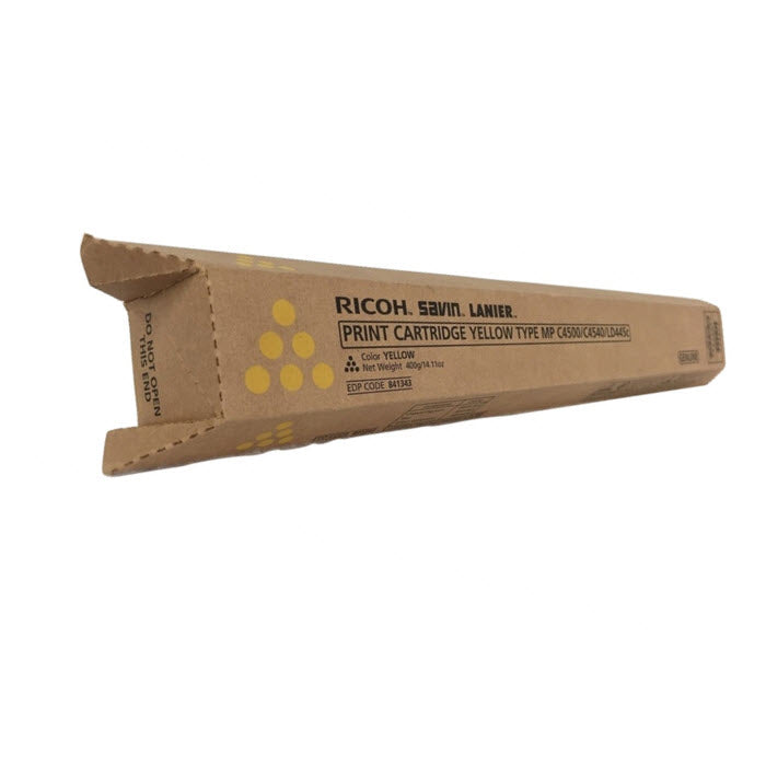 OEM Ricoh 841343 High-Yield Yellow Laser Toner Cartridge (17,000 Pages)