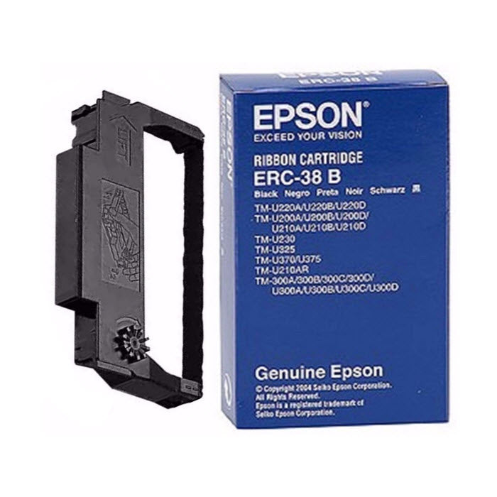 OEM Epson ERC38B Black Ribbon Cartridge