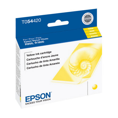 OEM Epson T054420 (T0544) Yellow Ink Cartridge (400 Pages)