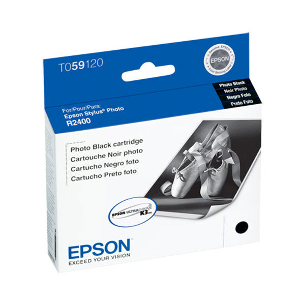 OEM Epson T059120 Pigment Photo Black Ink Cartridge (640 Pages)