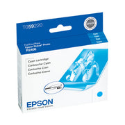 OEM Epson T059220 (T0592) Cyan Ink Cartridge (450 Pages)