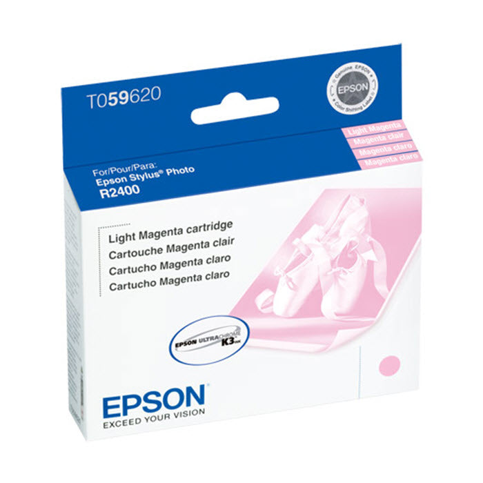 OEM Epson T059620 (T0596) Light Magenta Ink Cartridge (450 Pages)