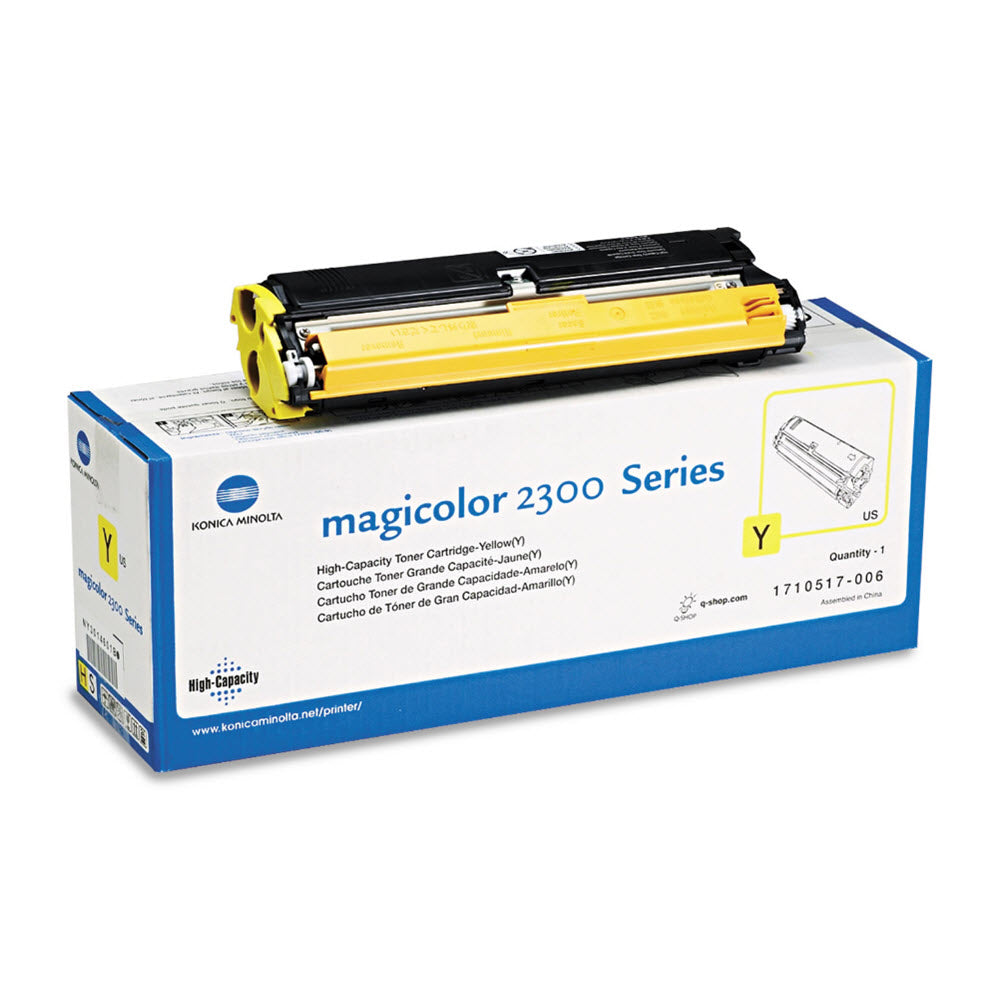 OEM Konica-Minolta 1710517-006 High-Yield Yellow Laser Toner Cartridge (4,500 Pages)