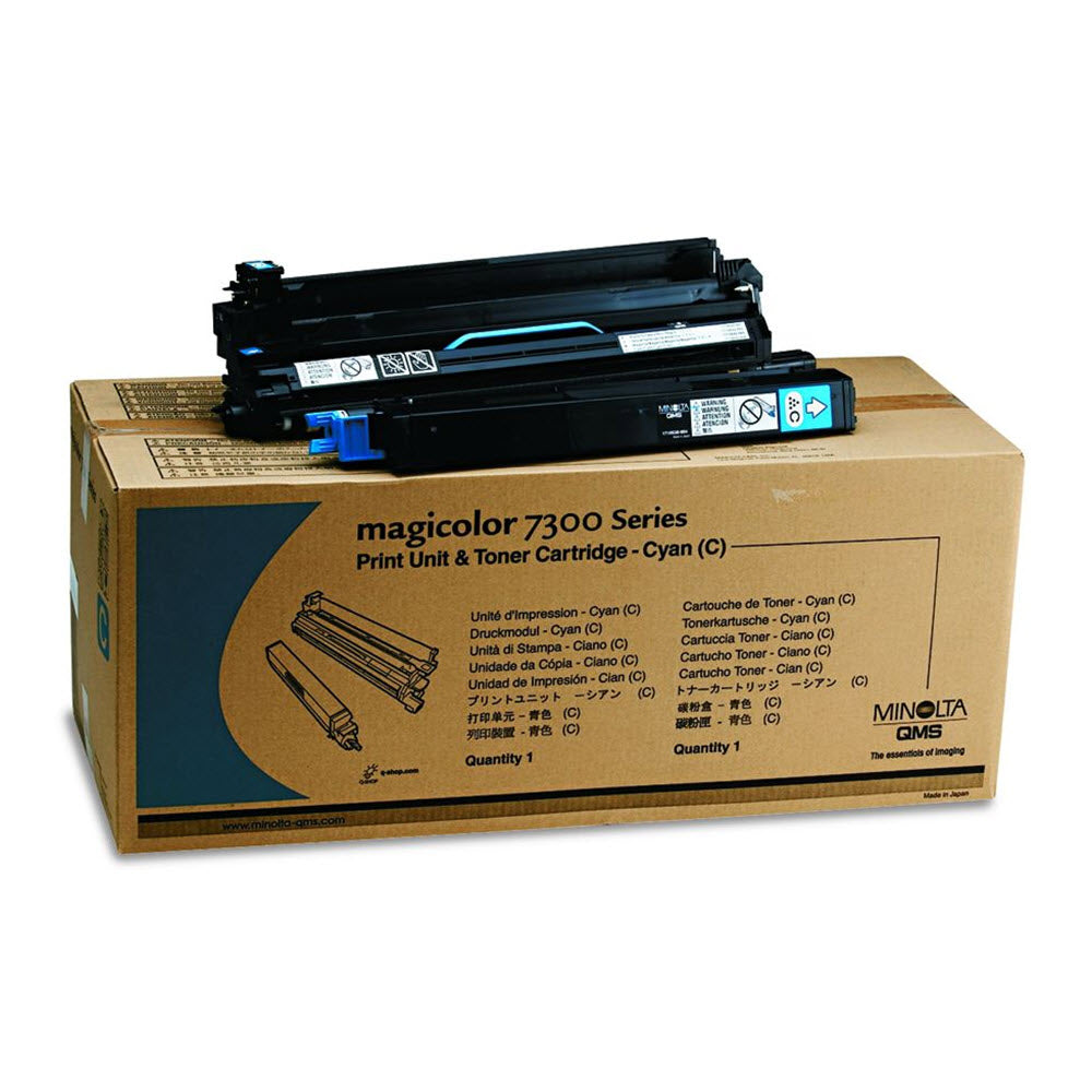 OEM Konica-Minolta 1710530-004 Cyan Toner Cartridge (7,500 Pages)