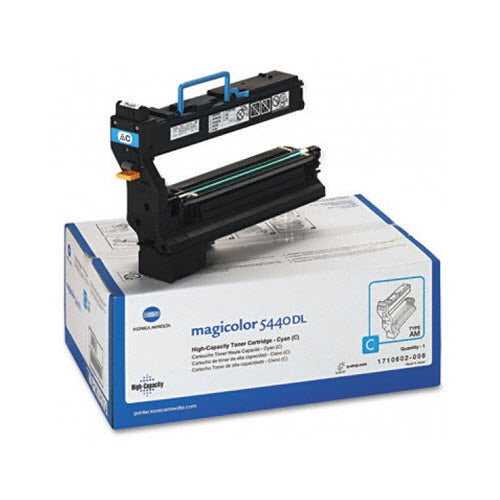 OEM Konica-Minolta 1710602-008 High-Yield Cyan Toner Cartridge (12,000 Pages)