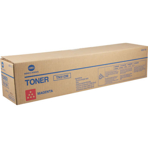 OEM Konica-Minolta 8938-703 (TN312M) Magenta Laser Toner Cartridge (12,000 Pages)