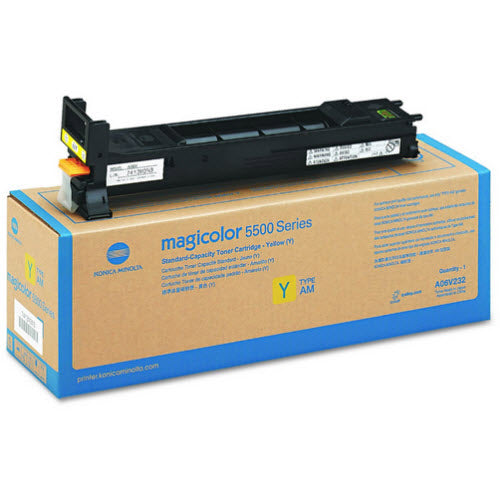 OEM Konica-Minolta A06V232 Yellow Laser Toner Cartridge (6,000 Pages)